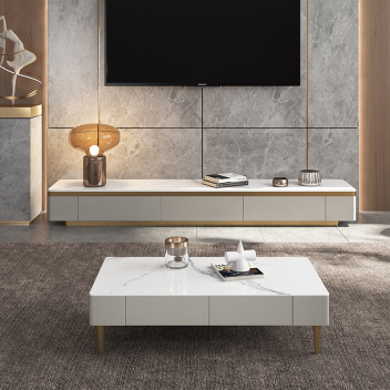 轻奢风岩板电视柜 ZASGB-021