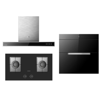 德意 烟机灶具消毒柜三件套餐 CXW-200-H10A+JZTY-S80B+ZTD-100-M-zayx