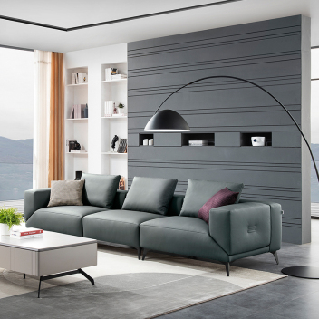 现代时尚款真皮沙发 ZASFA-016