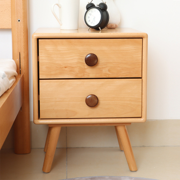 北欧风实木床头柜 ZACTG-003