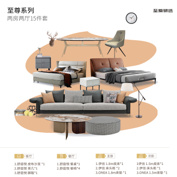 陈飞杰方案至尊系列 两房两厅15件套