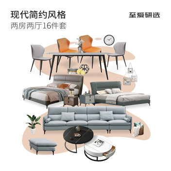 至爱研选 现代简约10 两房两厅16件套