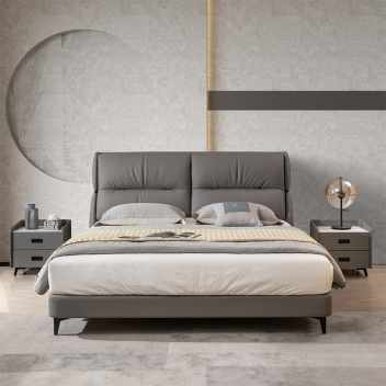 现代简约风真皮软床 ZARCA-025-zayx