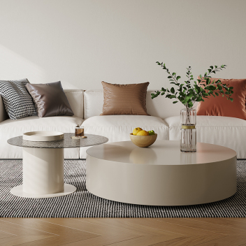 现代奶油风茶几电视柜组合 ZACJB-029 ZASGB-029-zayx