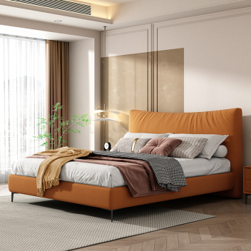 现代简约风磨砂绒软床 ZARCB-035 -zayx