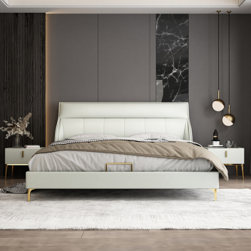 轻奢风真皮软床 ZARCA-037 -zayx