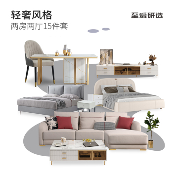 至爱研选 轻奢风2 两房两厅15件套