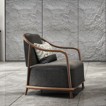 新中式实木休闲椅  ZADY-007