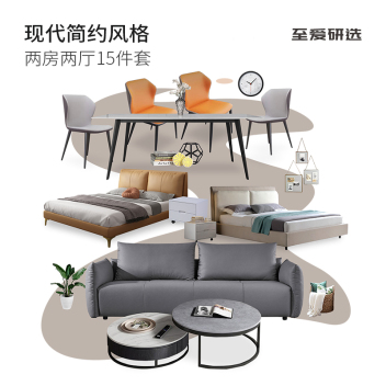 至爱研选 现代简约11 两房两厅15件套 