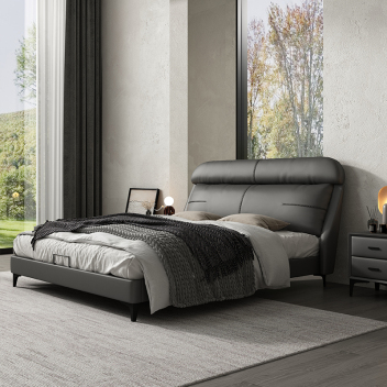 现代简约风纳帕皮革软床 ZARCA-040 -zayx