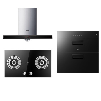 老板 烟灶消三件套套餐 烟机RSE515+灶具7B19+消毒柜XB831-zayx