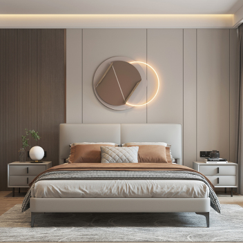 现代简约风真皮软床 ZARCA-055-zayx