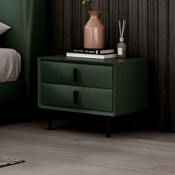 现代简约风床头柜 ZACTG-010（墨绿色）