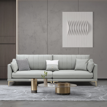 轻奢风真皮沙发 ZASFA-043-zayx