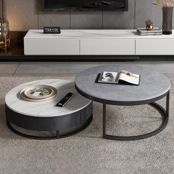 现代极简风岩板茶几 ZACJA-006