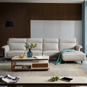 现代时尚款真皮沙发 ZASFA-009