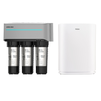 全净系列二 安吉尔厨下超滤净水器 J1205-ROB8b+海尔空气净化器KJ320F-HCA（s）