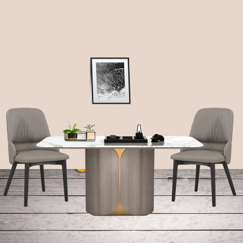 【城市之窗】现代极简风岩板餐桌椅 ZACZY-034-zayx