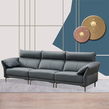 现代简约风真皮沙发 ZASFA-062-zayx