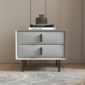 现代简约风床头柜 ZACTG-010（浅灰色）