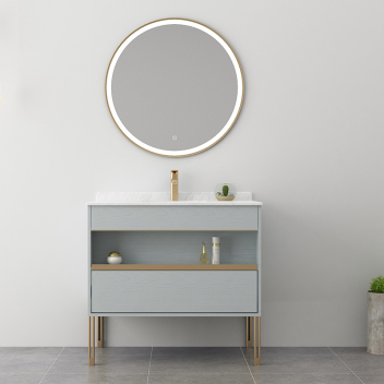 法恩莎卫浴 浴室柜 FJGD4623 加勒比海蓝