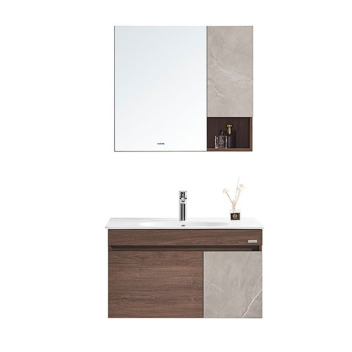 安华卫浴新 80公分生态实木浴室柜 N2D80G17-J