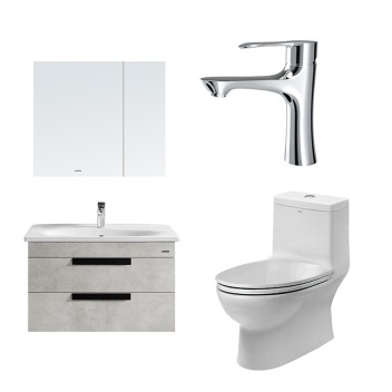 箭牌 卫浴三件套 马桶 AG1078 +龙头 AF4102+浴室柜 ADGMD8G3238-5