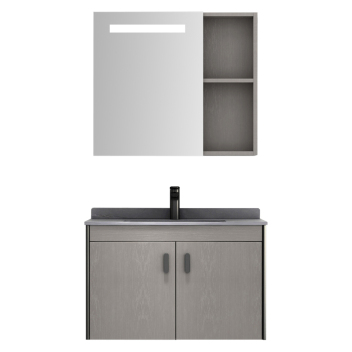 安华 80公分生态实木浴室柜 N2D80T63-K